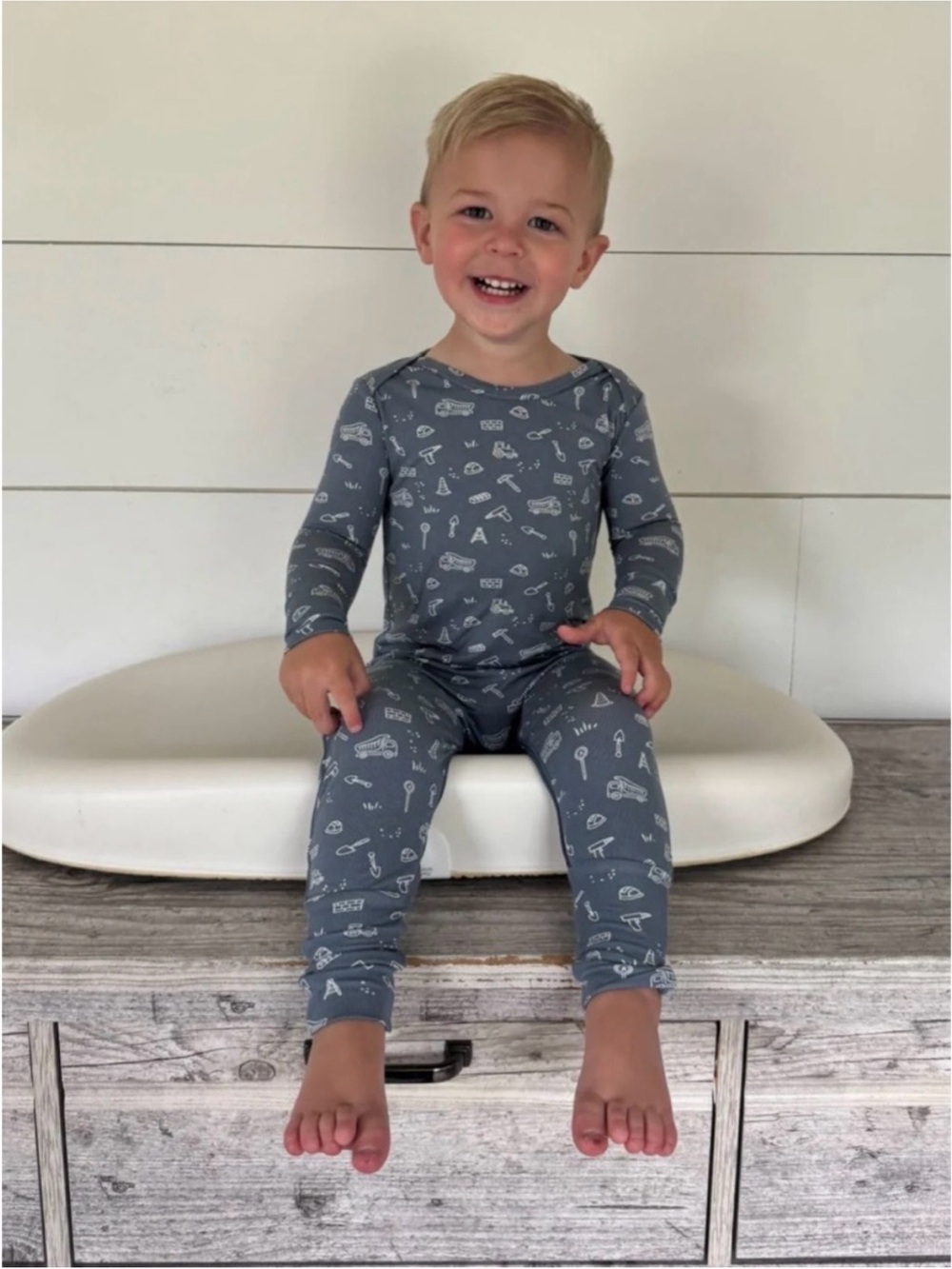 NWT Gunamuna Construction Convertible Pajamas | 18-24m